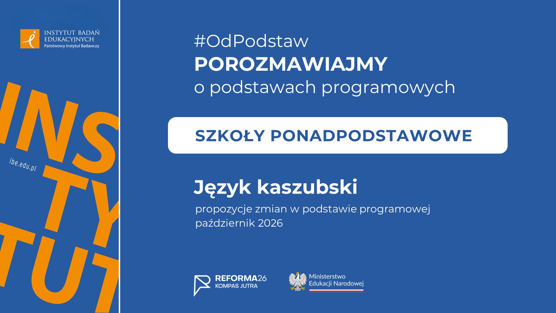  #OdPodstaw: szkoły ponadpodstawowe – Język Kaszubski